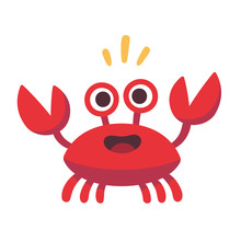 Cute Cartoon Crab