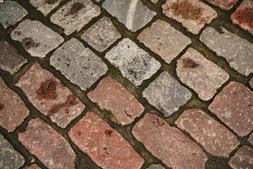 Wall Mural - old stone pavement background