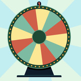Fototapeta  - Wheel of Fortune: roulette game spin