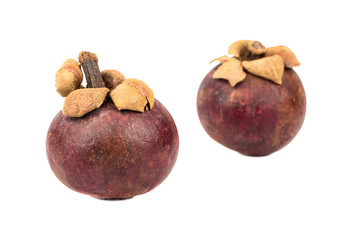 Wall Mural - Two mangosteen fruit