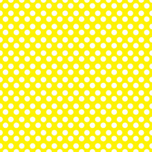 Yellow Polka Dot Seamless Pattern. Vector.