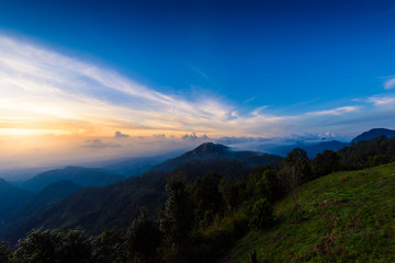 Mon Sone View Point, Doi Pha Hom Pok National Park, Angkhang mountain, chiang mai, Thailand