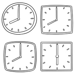 vector set of clock