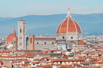 Wall Mural - panoramic view of florence city, italy