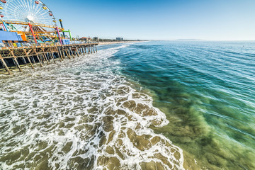 Wall Mural - Amusement park in Santa Monica pier