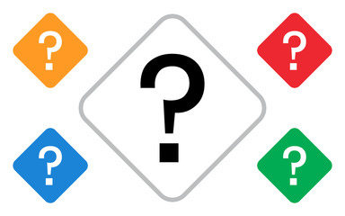 Sticker - question mark design