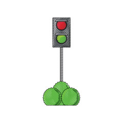 Canvas Print - traffic light icon