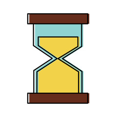 Wall Mural - hour glass clock business time vector illustration