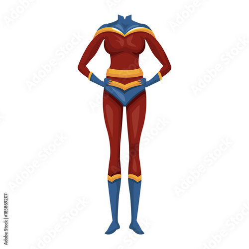 Superhero women costume icon vector illustration graphic design - Buy