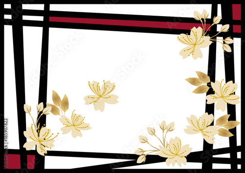 和柄の壁紙 フレーム素材 桜の花のフレーム 春の背景素材 Stock Vector Adobe Stock 和柄の壁紙 フレーム素材 桜の花のフレーム 春の背景素材 Stock Vector Adobe Stock