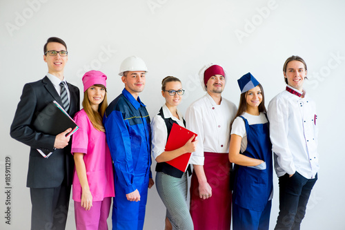 Fotomural People of different professions