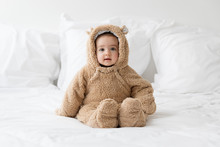 Cute Baby Wearing Bear Suit