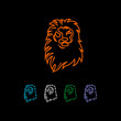 lion smart icon isolated