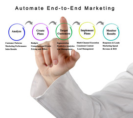 Wall Mural - Automate End-to-End Marketing.