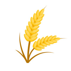 Wall Mural - Getreide Flat Design Icon