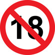 18 years limitation sign