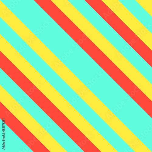 Cotton fabric Seamless Memphis Graphic Retro Pattern with Neon Diagonal Stripes
