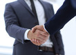 © ASDF - close up of two young male business partner shake hand