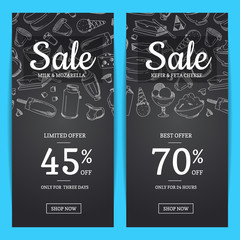 Sticker - Vector sale banner templates