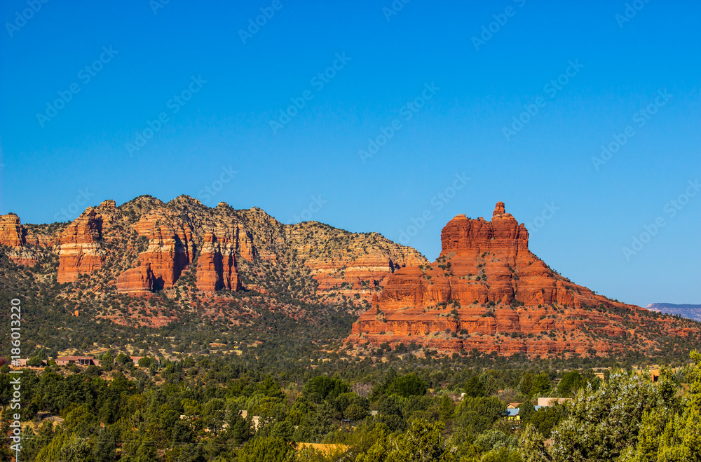 Rugged Outcropping Of Red Rocks In Southwest Stock Photo | Adobe Stock