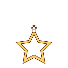 Sticker - christmas star decorative icon