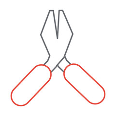 Wall Mural - pliers tool icon