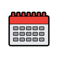 Poster - calendar blank icon image vector illustration design 