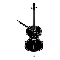 Canvas Print - Violin music instrument icon vector illustration graphic design