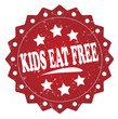 © cone88 - kids eat free vintage red rubber stamp isolated on white background
