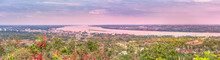 Panorama View Of Mukdahan Province,Thailand.