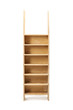 © dohee - birch solid wood shelf isolated the white background.