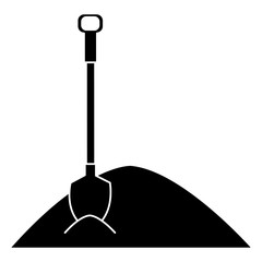 Wall Mural - sand with shovel icon vector illustration design