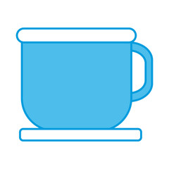 Sticker - Coffee in mug icon vector illustration graphic design