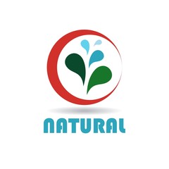 Abstract logo for business company. Natural. Color Vector icon