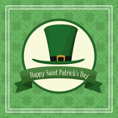 Poster - Happy saint patricks day card icon vector illustration graphic design