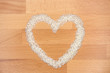 rice shaped like a heart