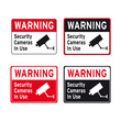 Security cameras in use sign set