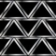 metal triangle pattern on a black background