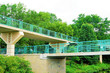Ornate Foot Bridge - Frank Lloyd Wright Inspired - Prairie Style
