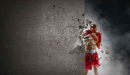 Poster - Strong enough to challenge it. Mixed media