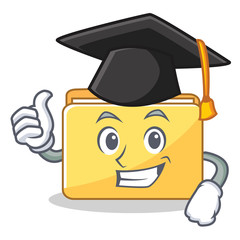 Sticker - Graduation folder character cartoon style