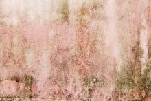 Old Pink Grunge Concrete Texture Background. Abstract Dirty Concrete Wall Outdoor.