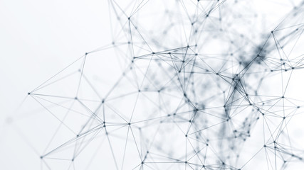 Wall Mural - abstract futuristic network on background illustration