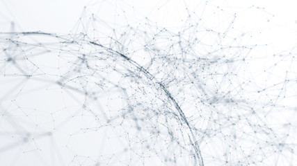 Wall Mural - abstract futuristic network on background illustration