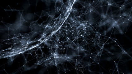 Wall Mural - abstract futuristic network on background illustration