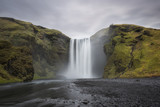 Long exposure at Skogafoss Waterfall in Iceland 
