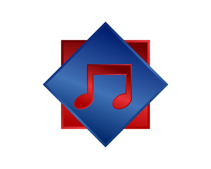 Wall Mural - musical notes symbol tone tune key image vector