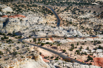 Wall Mural - Road through the Grand Staircase-Escalante National Monument