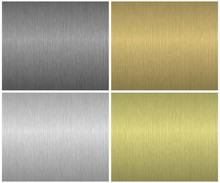 Vector Metal Textures Set. Collection Of Seamless Metal Patterns For Your Design.