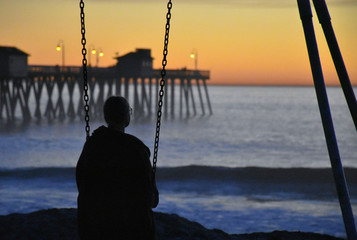 Pier at dusk 